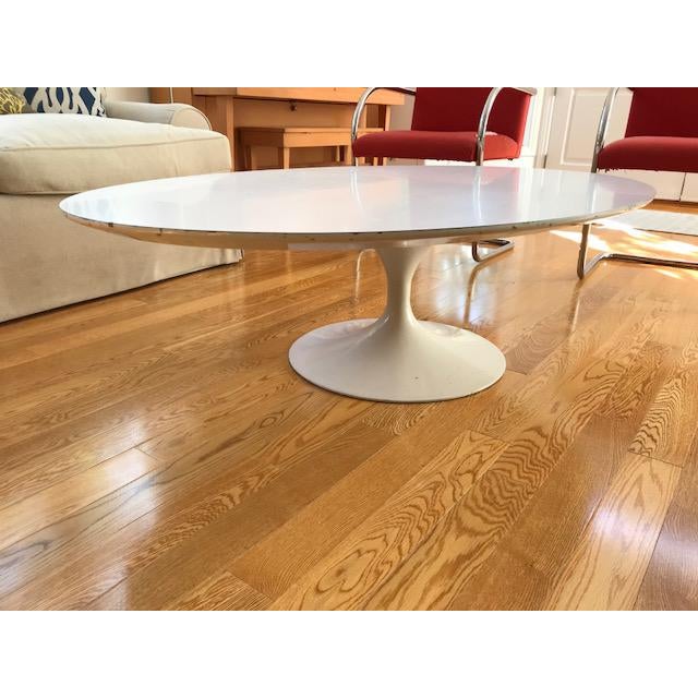 Vintage Eero Saarinen Knoll Oval Tulip Coffee Table | Chairish