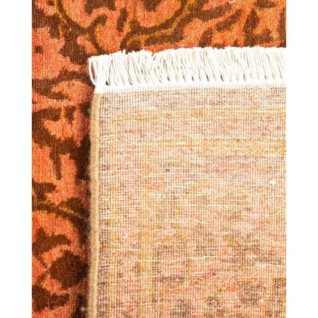 2000 - 2009 Mogul, One-of-a-Kind Hand-Knotted Runner Rug - Yellow, 2' 7" x 13' 9" For Sale - Image 5 of 8