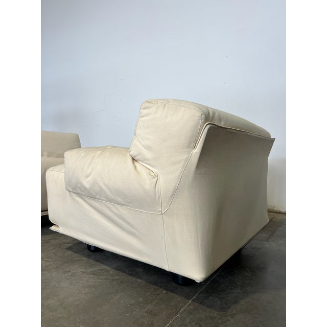 Sofa by Vico Magistretti for Cassina, Set of 2, in Very Good conditions. Designed 1980 to 1989 This piece is attributed to...