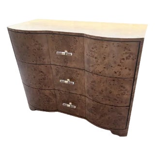 World's Away Plymouth Sold Wood Accent Chest - Dark Burl Wood For Sale