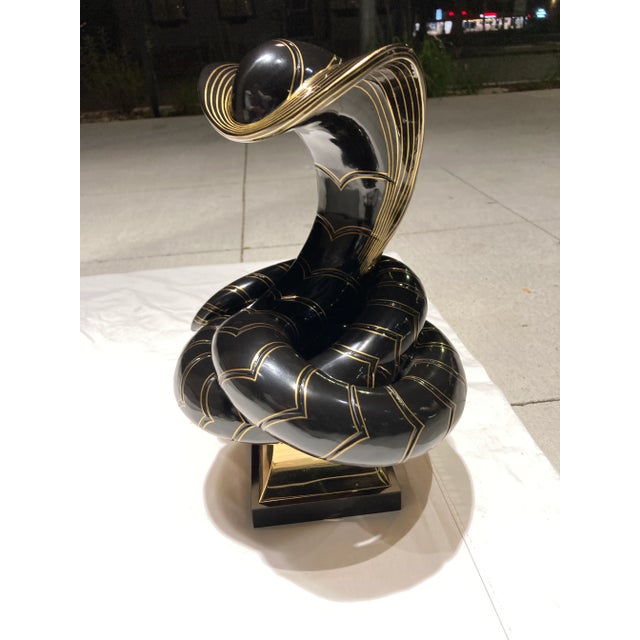 Abstract Abstract “Cobra” Sculpture Manner of Tony Duquette For Sale - Image 3 of 13