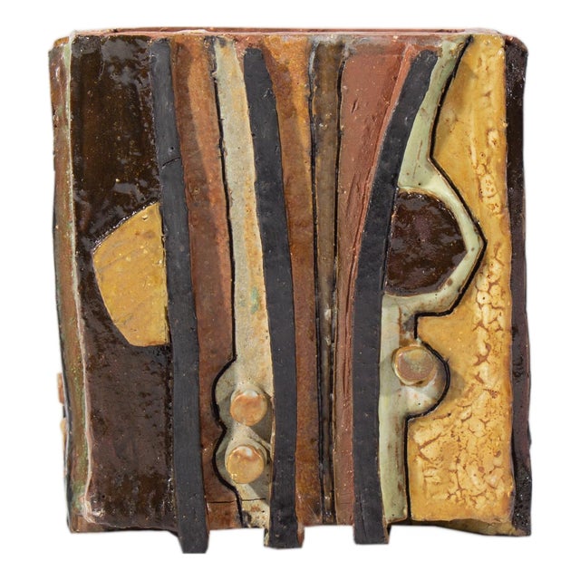 1967 Studio Pottery Vase by Mary Ann Wurst For Sale