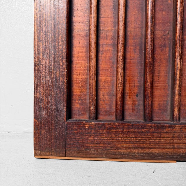 Contemporary Antique Japanese Wooden Wall Panel, 1890 For Sale - Image 3 of 9