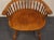 Brown Ethan Allen Heirloom Nutmeg Maple Comb Back Dining Arm Chair 10-6102a For Sale - Image 8 of 10
