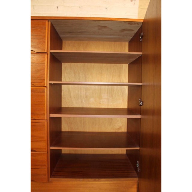 Vintage Danish Modern Teak Gentleman's Chest For Sale - Image 9 of 15