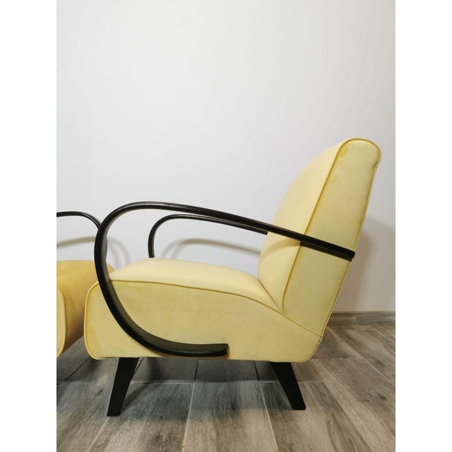 Wood Set of Armchairs by Jindrich Halabala, 1940s For Sale - Image 7 of 18