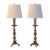 18th Century French Brass Altar Sticks Converted to Lamps - Pair For Sale