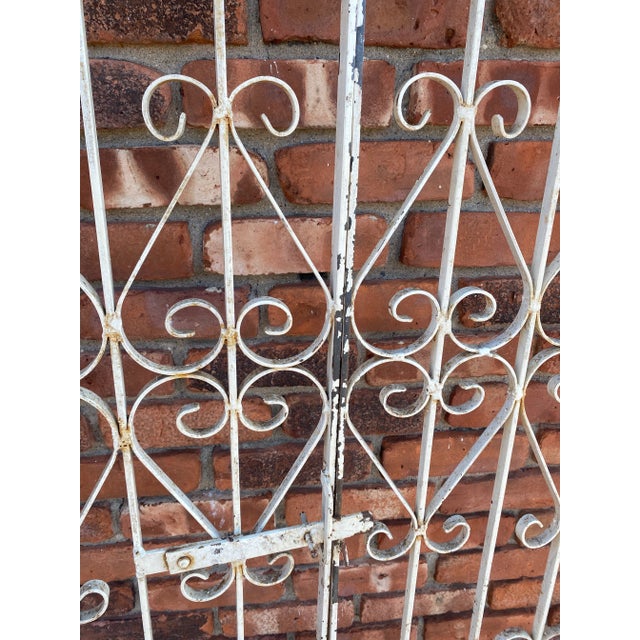 1950s French Iron Two Panel Gate For Sale - Image 11 of 12