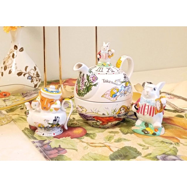 This authentic porcelain ensemble represents the celebrated novelty tableware lineages produced by renowned British...