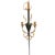 Monumental Vintage Mid Century Italian Gilt Metal Wall Sconces - 38.5" - A Pair For Sale - Image 9 of 9