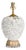 Mid 20th Century Italian White Pottery Table Lamp on Lucite Base For Sale