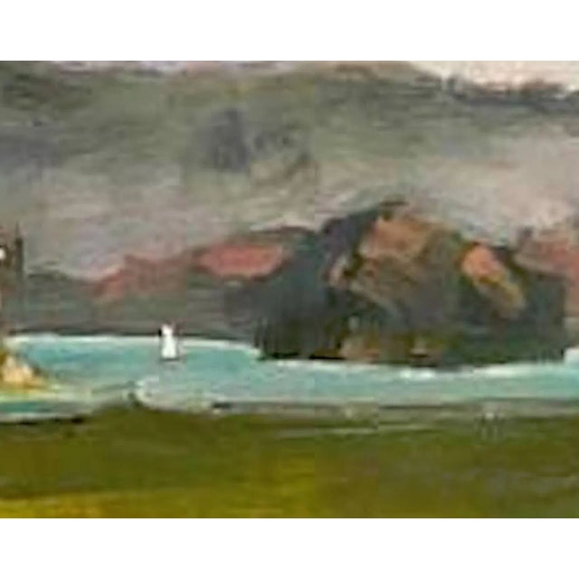 2010s San Quentin Prison Plein‑Air Landscape (Original Oil on Masonite, 8″×12″) For Sale - Image 5 of 10