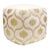 Pasargad Grand Canyon Cotton Pouf, Gold Foiled For Sale