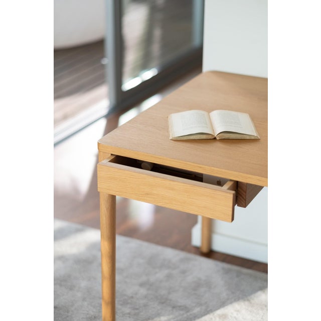 Not Yet Made - Made To Order Minimalist Modern Work Desk in Oak by Pedro Sottomayor For Sale - Image 5 of 10