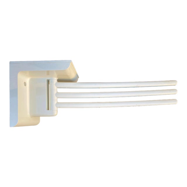 Memphis Group Style Wall Mounted Textile Rack / Towel Rack / Scarf Display For Sale