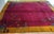 Art Deco 1920s Red Raspebery Floral Modern Antique Chinese Art Deco Rug 9'2" X 11'8" Wool Knotted Carpet For Sale - Image 3 of 6
