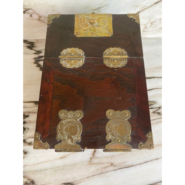 Chinoiserie Chinoiserie Jewelry Vanity Box For Sale - Image 3 of 8