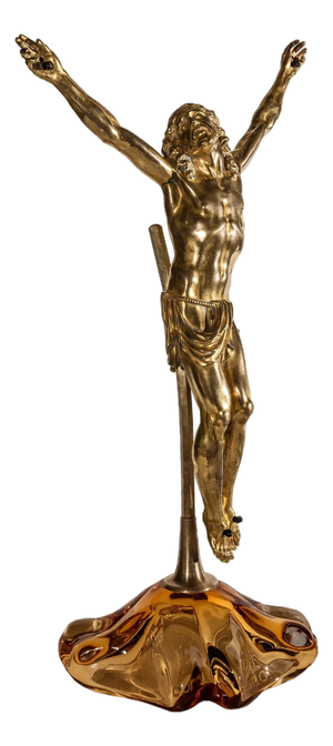 Corpus Christi Sculpture, 1800s, Gilded Bronze