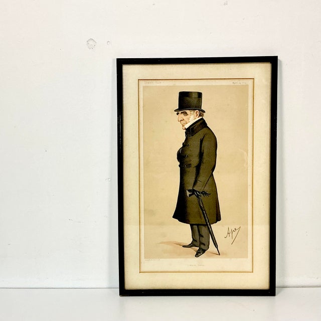 Antique English Victorian 1824 Vanity Fair Published Illustration Reproduction Lithograph. For Sale - Image 4 of 14