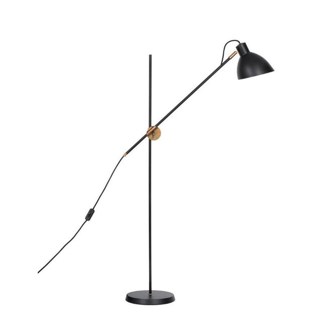 KH#1 Floor Lamp in Black Brass from Konsthantverk For Sale - Image 6 of 7