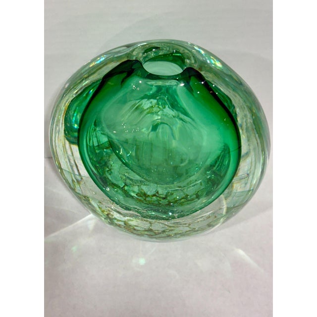 2010s Tulle Green Vase by Seguso For Sale - Image 5 of 7