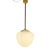 Vintage MCM Pendant Light in Milk White Glass from Pegasam Spain For Sale - Image 9 of 9