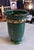 1930s Art Deco Green Vase, Barbotine Ceramic, Poët-Laval (France) For Sale - Image 10 of 12