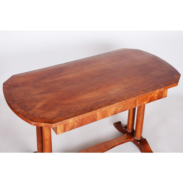 Wood 19th Century Austrian Biedermeier Maple Writing Desk, 1830s For Sale - Image 7 of 16