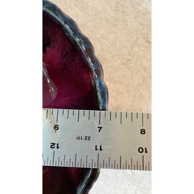 Vintage Handmade Glazed Bowl With Textured Designed Bottom For Sale - Image 4 of 4