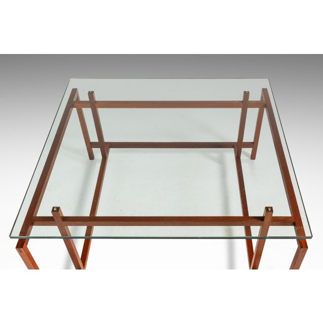 Wood Danish Mid-Century Modern Coffee Table in Solid Teak W/ Glass Top Attributed to Henning Nørgaard for Komfort of Denmark, C. 1960's For Sale - Image 7 of 14