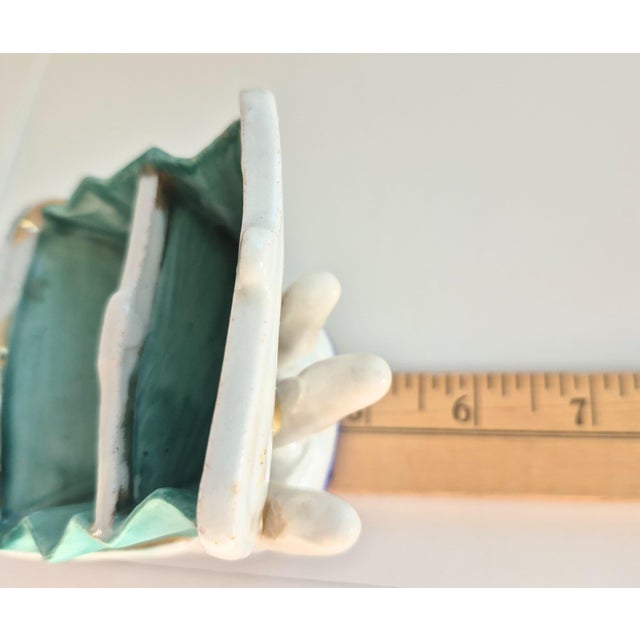 Vintage Porcelain Hand Planter Trinket Dish 1950's Mid Century Ring Holder For Sale - Image 11 of 15