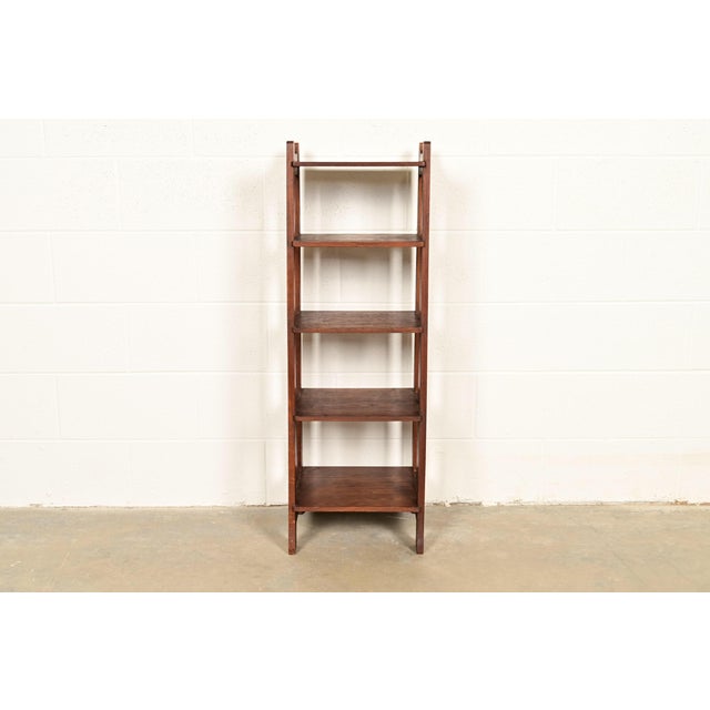 Stickley Brothers Stickley Brothers Mission Oak Arts & Crafts Slatted Bookcase or Magazine Rack, Circa 1910 For Sale - Image 4 of 11