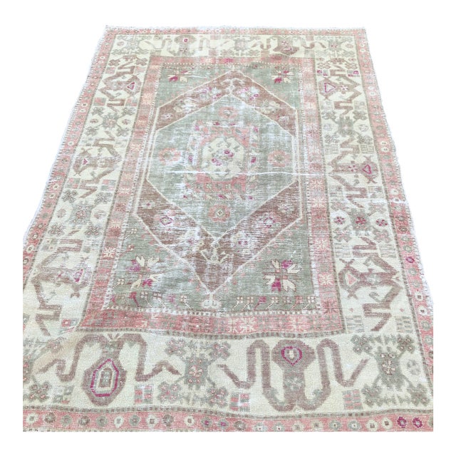 Antique Turkish Rug | 6x7 For Sale