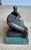 Henry Moore Modernist Reclining Figure Sculpture by Henry Moore on Green Marble Base For Sale - Image 4 of 8