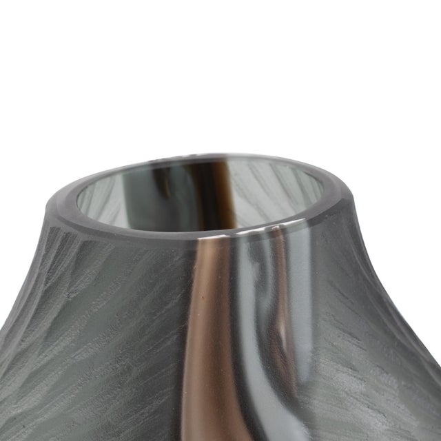 2020s Smooth Vibe Glass Vase- Short For Sale - Image 5 of 11
