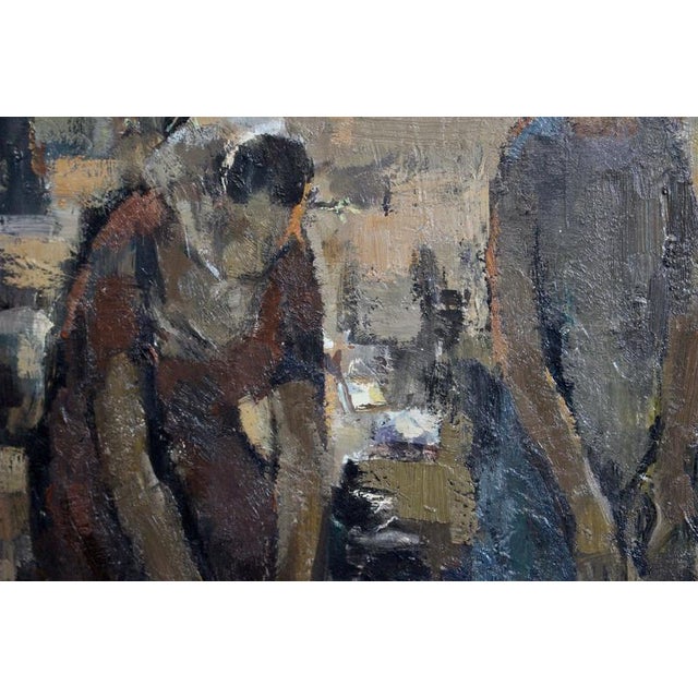 A. Clement, The Washerwomen, 20th Century, Oil Painting on Board, Framed For Sale - Image 15 of 18