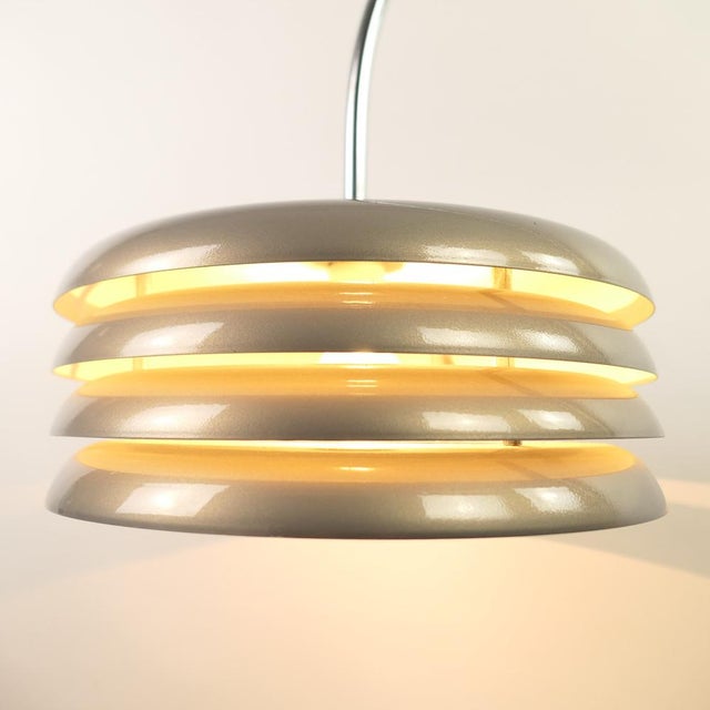 Height Adjustable Floor Lamp in Chrome from Borsfay, 1970s For Sale - Image 10 of 14