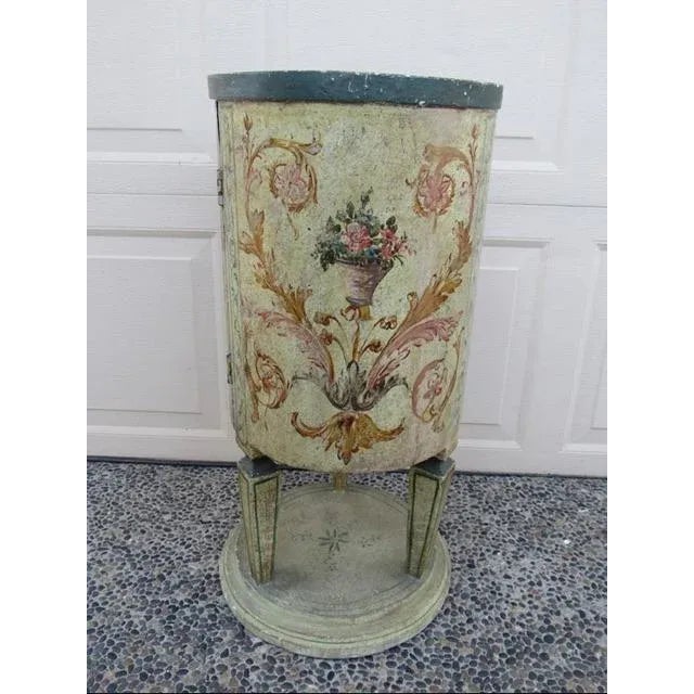 Antique Painted Italian Drum Table For Sale - Image 4 of 12