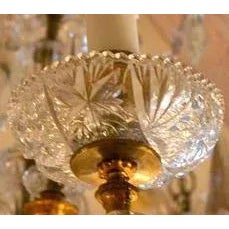French 19th C. French Dore Bronze W/ Cut Crystal Bobeche For Sale - Image 3 of 4