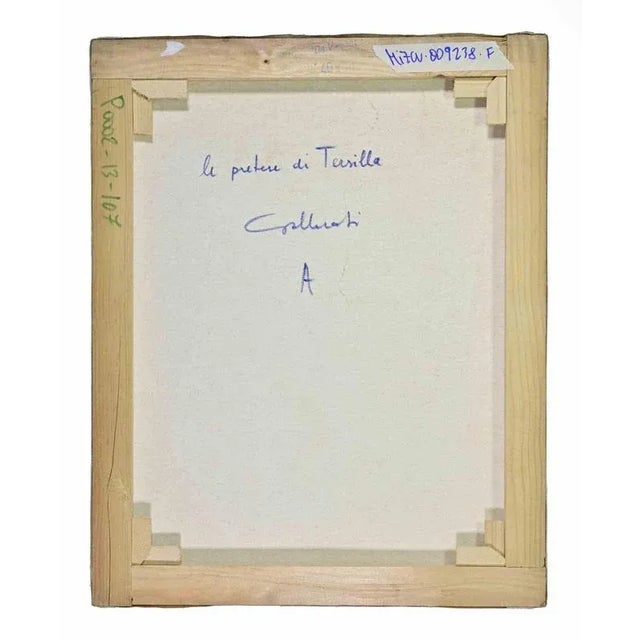 Modern Alberto Gallerati, Terzilla's Claims, Oil on Canvas, 1970s For Sale - Image 3 of 4