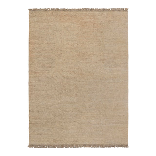High Quality Hand Knotted Natural Jute Loop Pattern Solid Rug 12x15Ft. For Sale