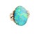 Contemporary 17.50 Carat Australian Boulder Opal Diamond 18k Yellow Gold Ring, Size 7.25 For Sale - Image 3 of 6