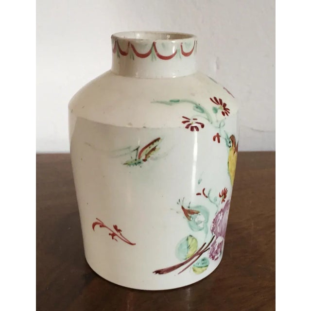 18th Century English Staffordshire Pearlware Tea Caddy For Sale - Image 4 of 10