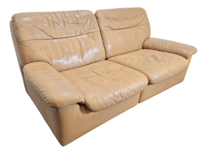 Vintage Leather DS 66 2-Seater Sofa by Carl Larsson for de Sede, 1970s