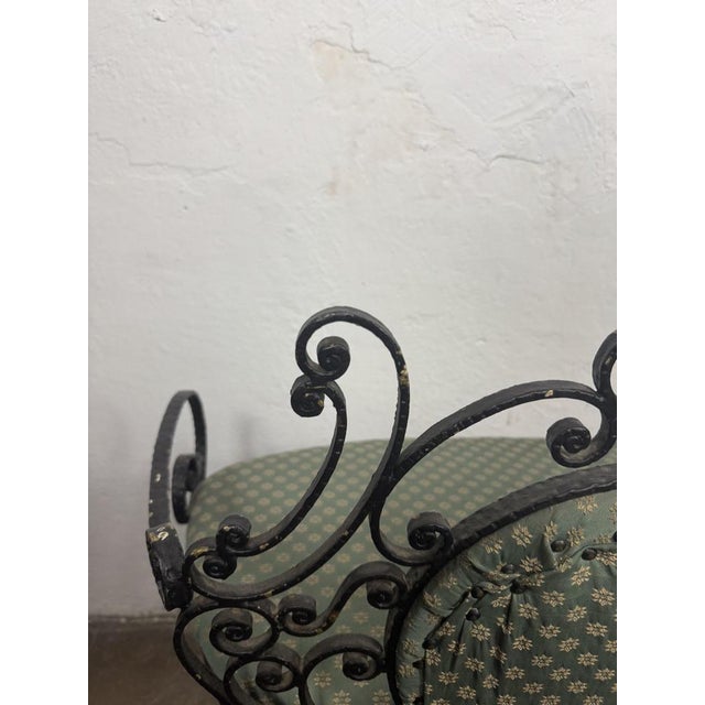 Wrought Iron Sofa attributed to Pierluigi Colli For Sale - Image 17 of 18