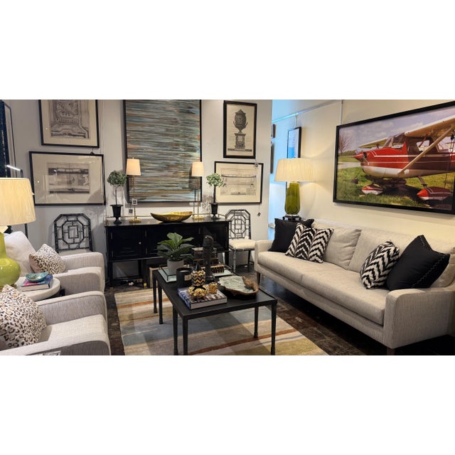 2 Pillow Pair Schumacher Florentine Velvet in Black 19" For Sale - Image 13 of 13