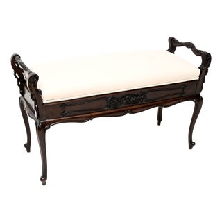 Antique Victorian Piano Duet Stool, 1880 For Sale