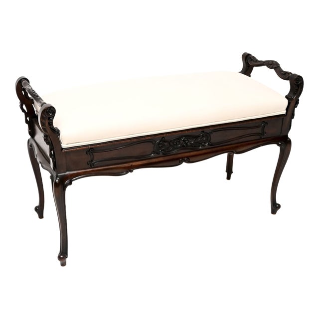 Antique Victorian Piano Duet Stool, 1880 For Sale
