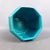 Ceramic Vintage Octagonal Ceramic Vase in Turquoise Gold Crackle SC3 N.849, Italy, 1950s For Sale - Image 7 of 14