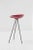 Mid-Century Modern Red Stool in French Resin by Jean Raymond Picard, 1955 For Sale - Image 3 of 8